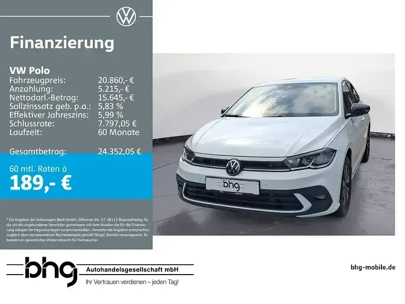 Gebraucht VW Polo Life 116 PS (85 kW) 2025 Kleinwagen