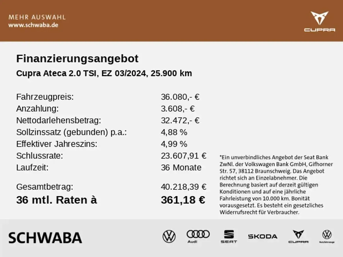 Second-hand Cupra Ateca 190 CP (139 kW) 2024 Gri SUV