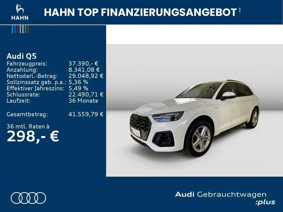 Używany Audi Q5 S-Line 286 KM (210 kW) 2023 Biały SUV