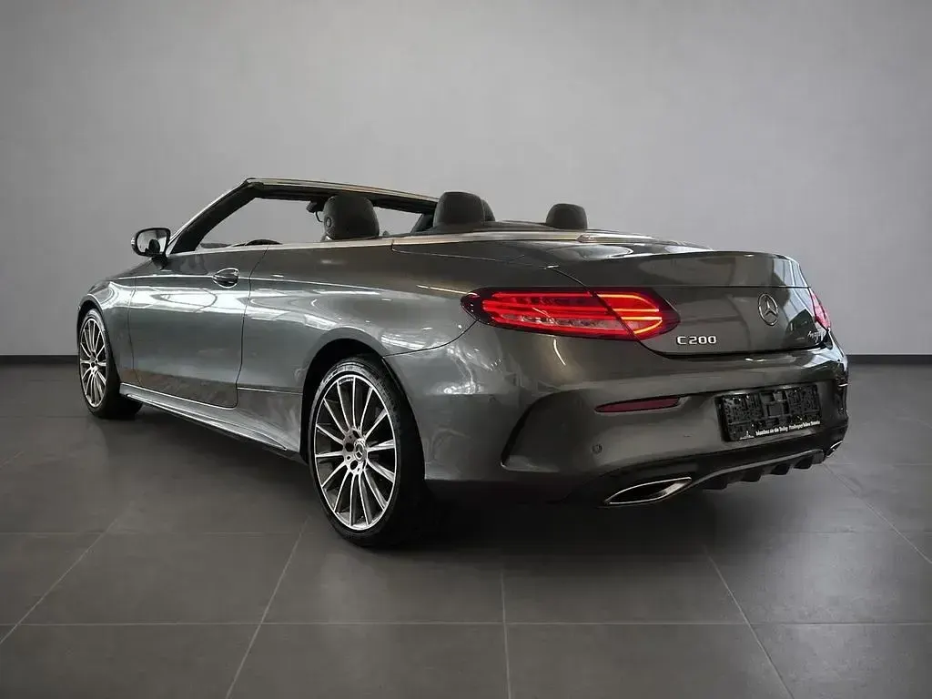 Gebraucht Mercedes C200 AMG line 184 PS (135 kW) 2018 Selenitgrau  metalliclack Cabrio