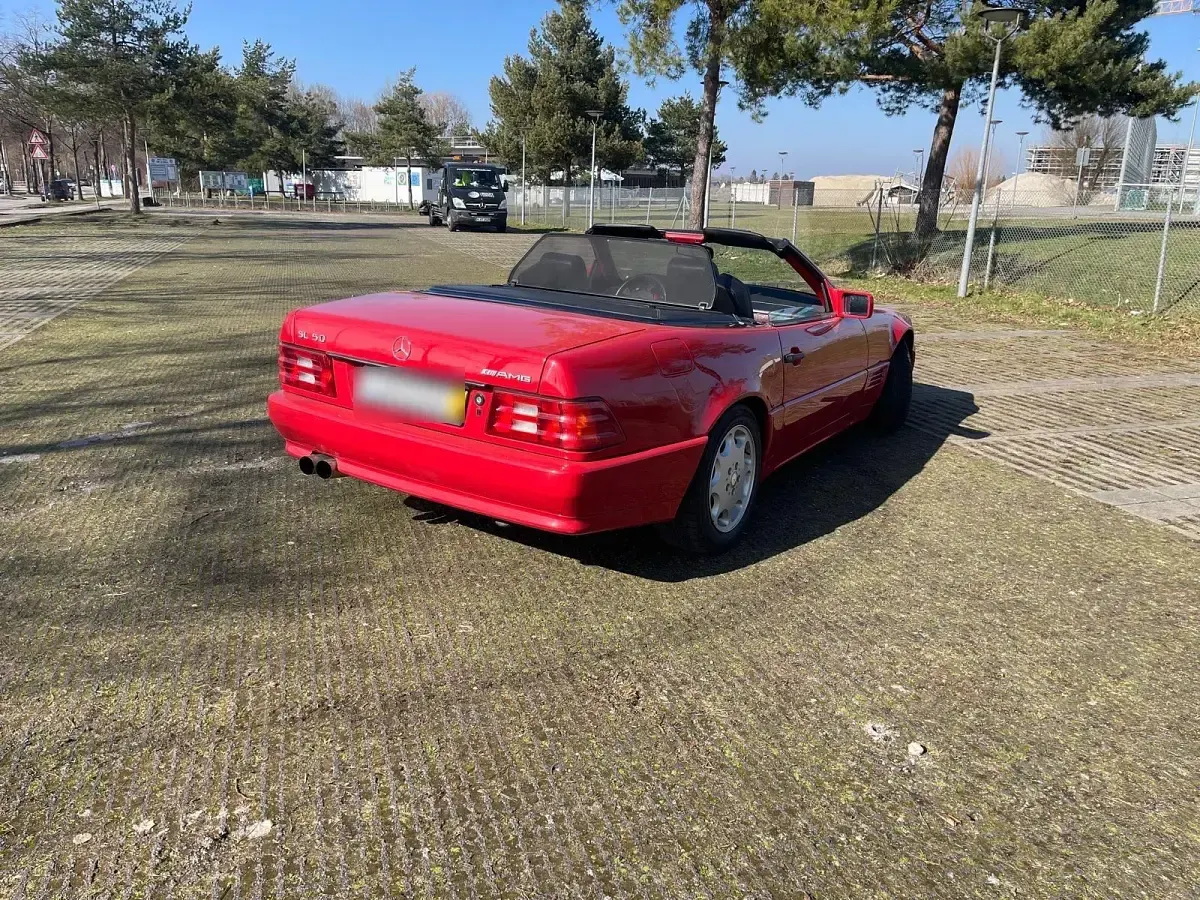 Gebraucht Mercedes SL500 326 PS (239 kW) 1991 Rot Cabrio
