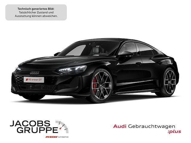 Mythosschwarz metallic Gebraucht 2025 Audi e-tron GT quattro Ambiente Limousine | 133.879 € (Fairer Preis) - Bild 1/4