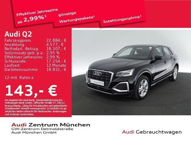 Schwarz Gebraucht 2023 Audi Q2 Advanced SUV | 22.884 € (Guter Preis) - Bild 1/2
