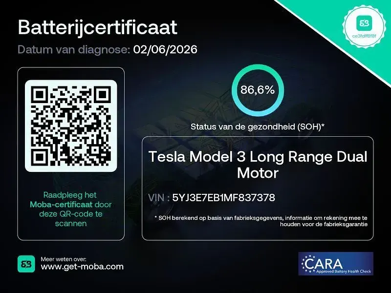 Gebraucht Tesla Model 3 Long Range AWD 258 kW (351 PS) 2020 Schwarz Limousine