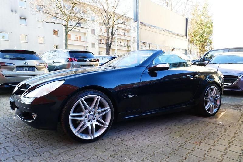 Schwarz Gebraucht 2008 Mercedes SLK350 Cabrio | 13.950 € (Fairer Preis) - Bild 1/4