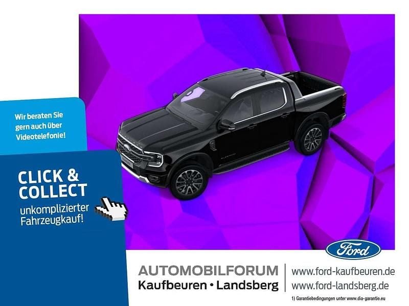 Obsidianschwarz metallic Neu 2025 Ford Ranger Platinum Abholung | 57.990 € (Superpreis) - Bild 1/4
