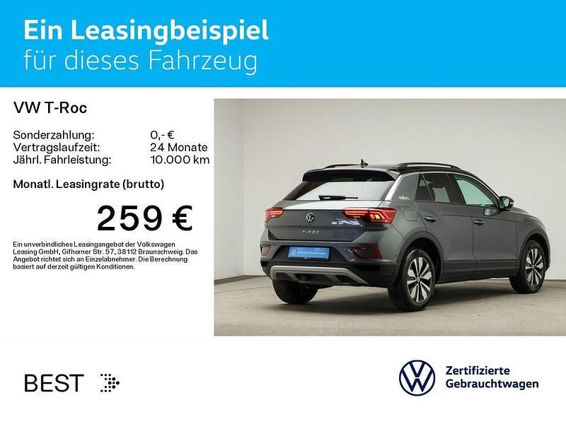 Gebraucht VW T-Roc Goal 150 PS (110 kW) 2025 Indiumgrau metallic/schwarz (metallic) SUV