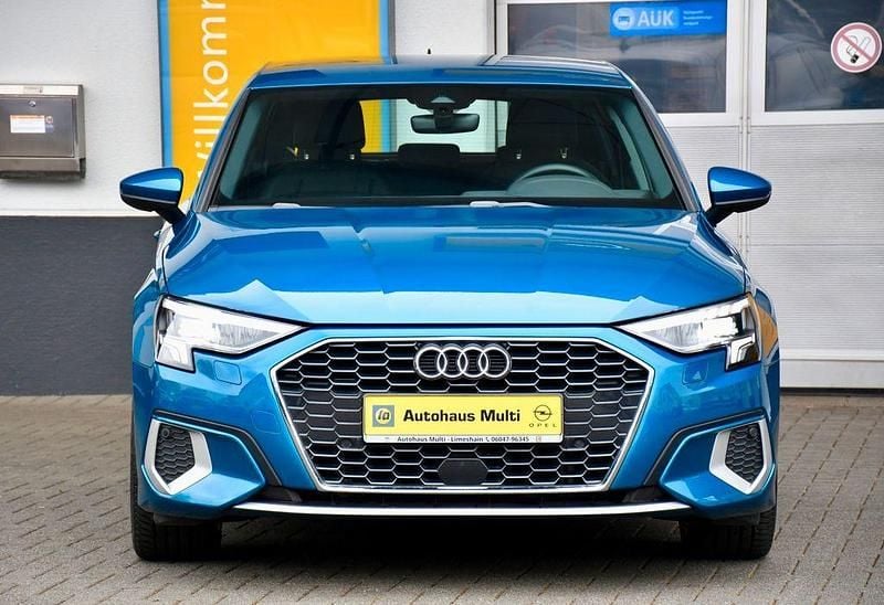 Brugt Audi A3 Advanced 150 HK (110 kW) 2021 Blå Sedan