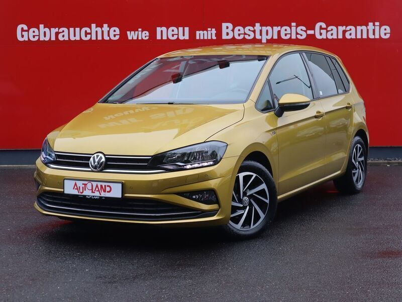 Gelb Gebraucht 2018 VW Golf Sportsvan Join Van / Kleinbus | 16.950 € (Teuer) - Bild 1/4