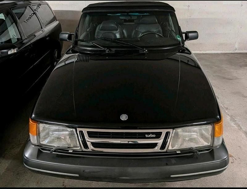 Schwarz Gebraucht 1989 Saab 900 Cabriolet Cabrio | 9.800 € - Bild 1/4