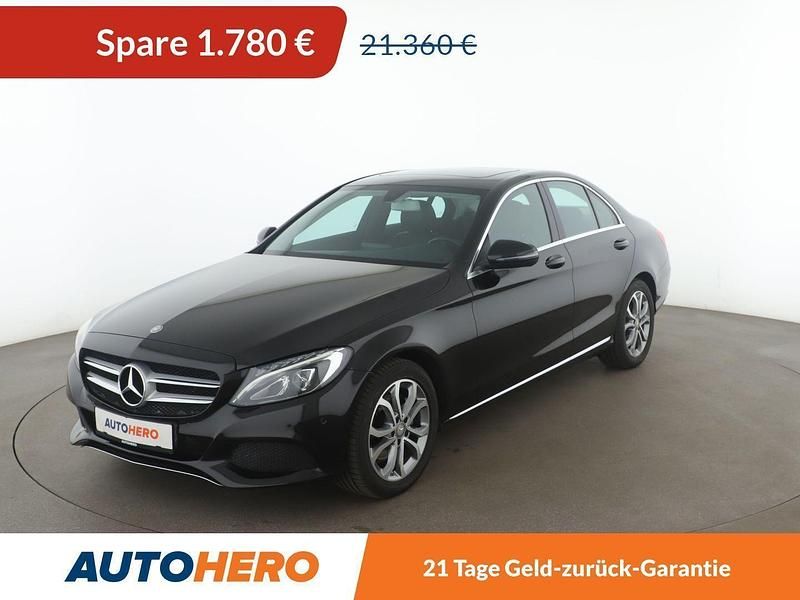 Schwarz Gebraucht 2015 Mercedes C200 Avantgarde Limousine | 19.580 € (Fairer Preis) - Bild 1/3