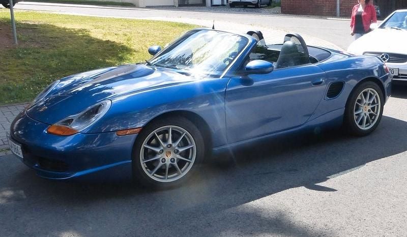 Gebraucht Porsche Boxster 204 PS (150 kW) 1998 Blau Cabrio