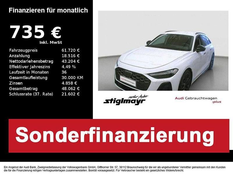 Gletscherweiß Gebraucht 2024 Audi A5 S-Line Coupé | 61.720 € (Teuer) - Bild 1/4
