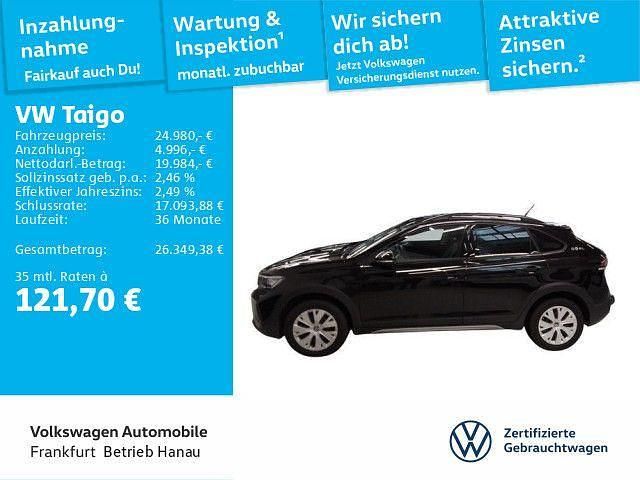 Schwarz Gebraucht 2024 VW Taigo Goal SUV | 24.980 € (Fairer Preis) - Bild 1/4