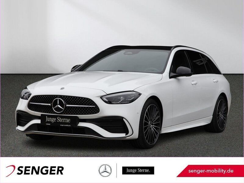Weiß Gebraucht 2024 Mercedes C220 AMG Kombi | 49.450 € - Bild 1/4