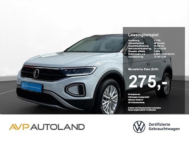 Pure white Gebraucht 2024 VW T-Roc Life SUV | 24.450 € (Fairer Preis) - Bild 1/4
