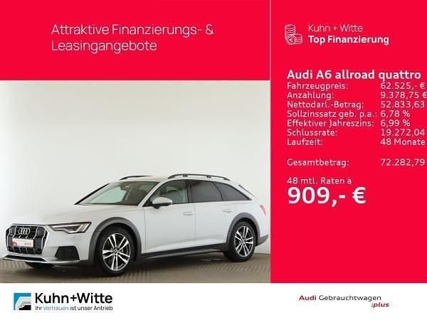 Weiß (gletscherweiß metallic) Gebraucht 2025 Audi A6 Allroad Ambiente Kombi | 62.526 € (Guter Preis) - Bild 1/4