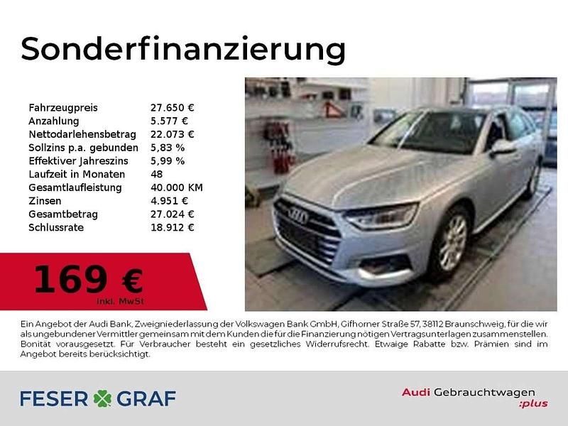 Gebraucht Audi A4 Advanced Plus 204 PS (150 kW) 2022 Florettsilber metallic Kombi