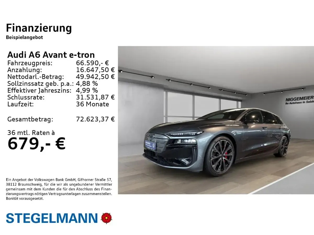 Gebraucht Audi A6 e-tron Performance 269 kW (367 PS) 2025 Daytonagrau perleffekt Kombi