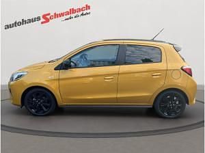 Gebraucht Mitsubishi Space Star Select+ 71 PS (52 kW) 2024 Citringelb/pianoschwarz Limousine