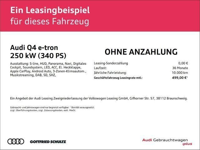 Gebraucht Audi Q4 Sportback e-tron Ambiente 250 kW (340 PS) 2024 Schwarz SUV