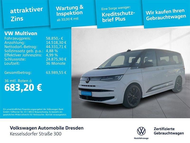 Candyweiß/deep black perleffe Gebraucht 2024 VW T7 Life Van | 69.980 € - Bild 1/4