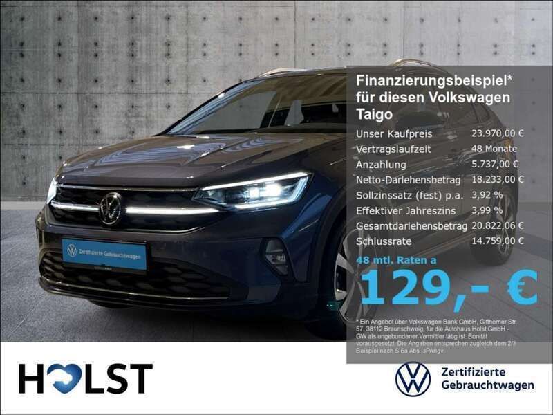 Rauchgrau metallic Gebraucht 2024 VW Taigo Style SUV | 23.970 € (Fairer Preis) - Bild 1/4