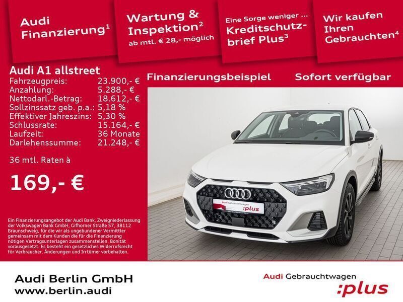 Cortinaweiß Gebraucht 2024 Audi A1 Basis Kleinwagen | 24.600 € (Fairer Preis) - Bild 1/3