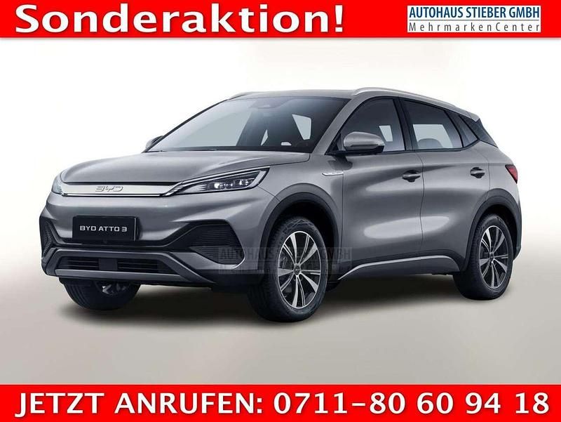 Climbing grey Neu 2025 BYD Atto 3 Design SUV | 32.836 € - Bild 1/3