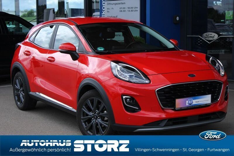 Rot Gebraucht 2021 Ford Puma Titanium SUV | 16.990 € (Superpreis) - Bild 1/4