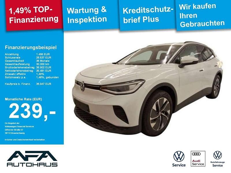 Gletscherweiß metallic Gebraucht 2025 VW ID.4 Pro SUV | 36.947 € (Superpreis) - Bild 1/3