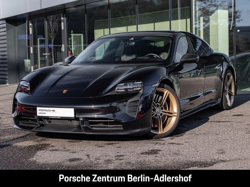 Schwarz Gebraucht 2024 Porsche Taycan Turbo Limousine | 109.900 € (Etwas zu teuer) - Bild 1/4