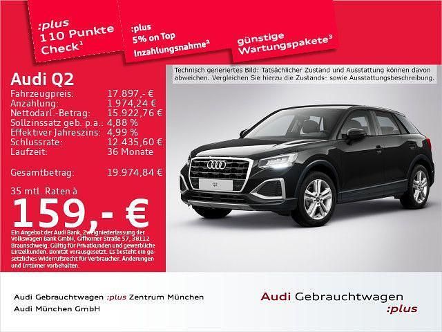 Gebraucht Audi Q2 Advanced Plus 110 PS (80 kW) 2022 Brillantschwarz SUV