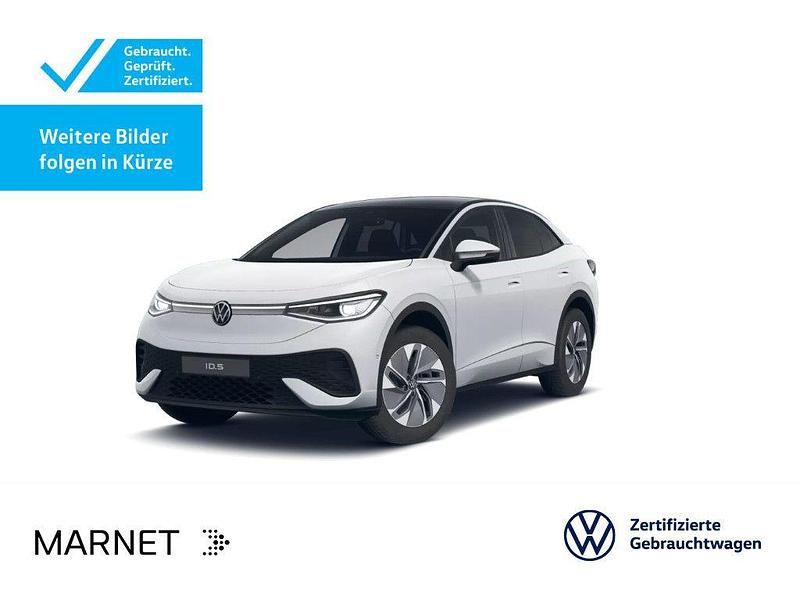 Gletscherweiß metallic/schwarz Gebraucht 2025 VW ID.5 Pro SUV | 40.930 € - Bild 1/2