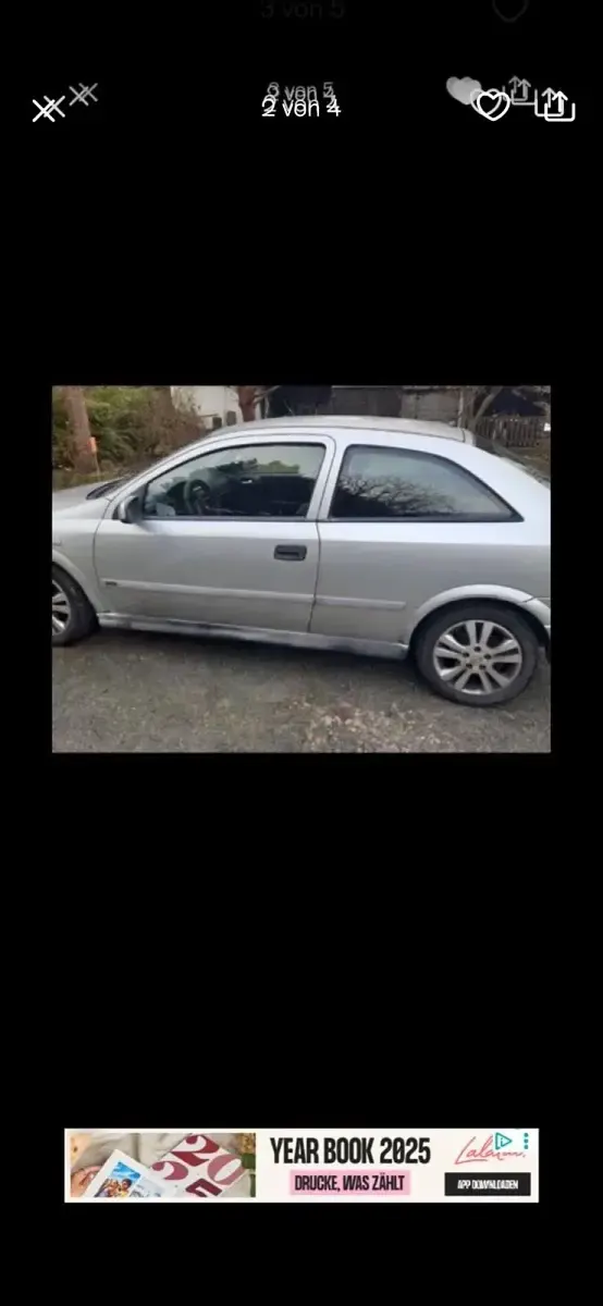 Usata Opel Astra 131 CV (96 kW) 2001 Argento Coupé