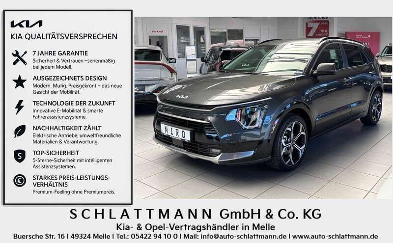 (agt) interstellar grau met. Neu 2025 Kia Niro Spirit SUV | 33.980 € (Fairer Preis) - Bild 1/4
