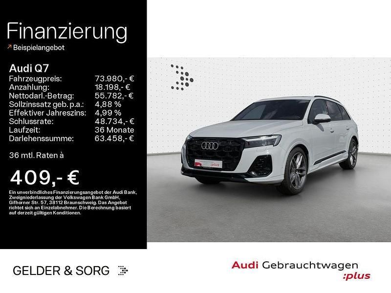 Gletscherweiß metallic Gebraucht 2024 Audi Q7 S-Line SUV | 73.980 € (Fairer Preis) - Bild 1/4