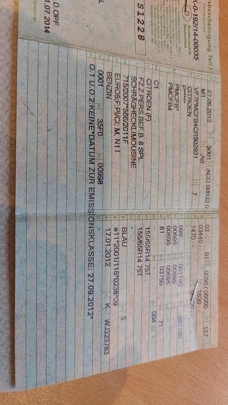 Gebraucht Citroën C1 68 PS (50 kW) 2012 Blau Kleinwagen