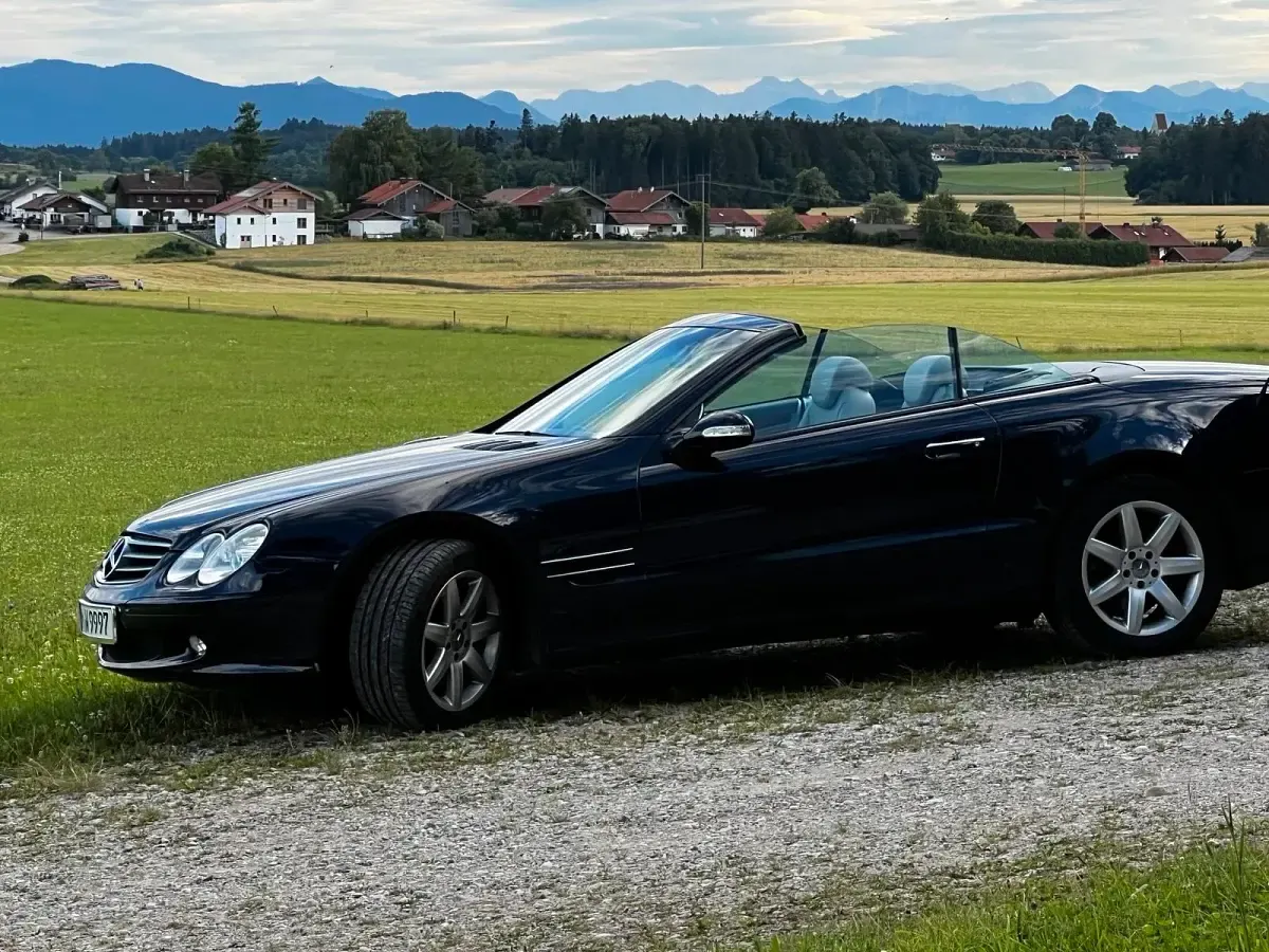 Gebraucht Mercedes SL500 305 PS (224 kW) 2002 Blau Cabrio