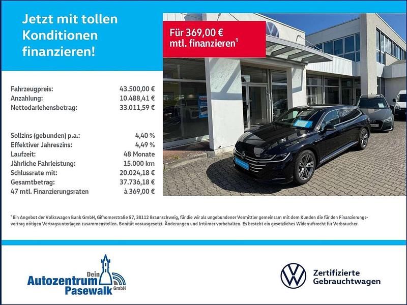 Deep black perleffekt Gebraucht 2023 VW Arteon R-line Kombi | 43.500 € (Teuer) - Bild 1/4