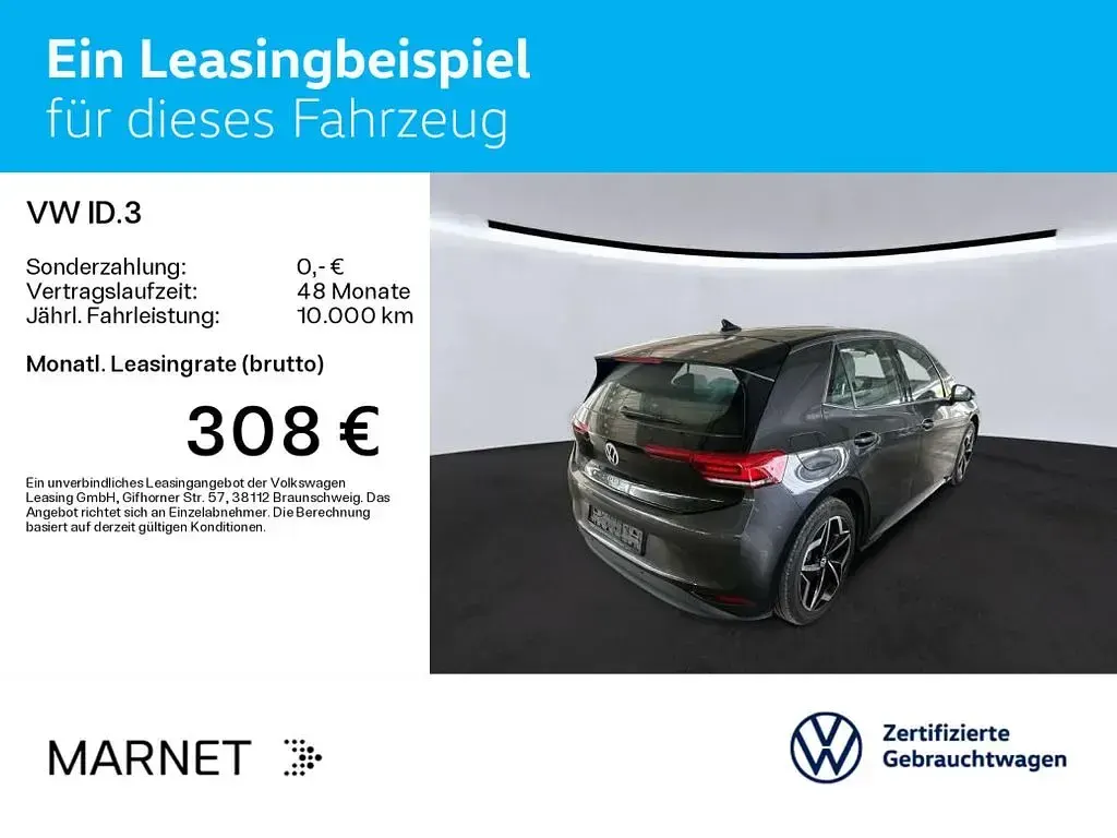 Brugt VW ID.3 Pro 150 kW (204 HK) 2022 Grå Hatchback