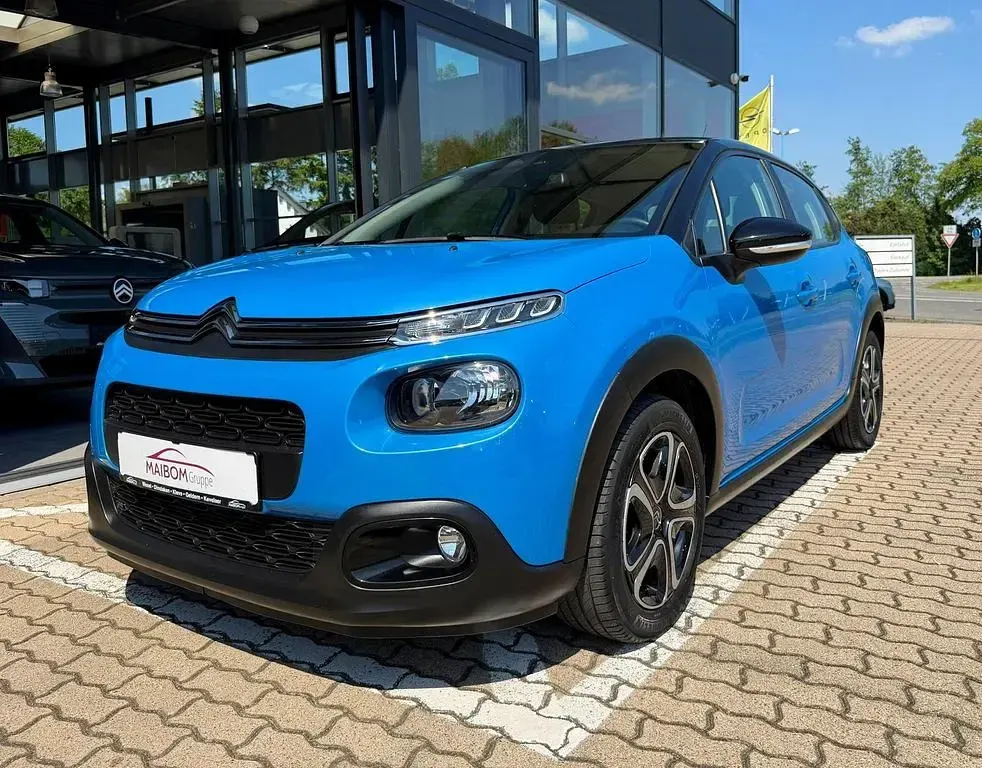 Gebraucht Citroën C3 Feel 110 PS (80 kW) 2020 Farbe blau monte carlo/metalli Kleinwagen