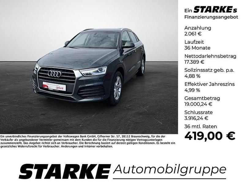 Grün Gebraucht 2017 Audi Q3 Sport SUV | 19.450 € (Guter Preis) - Bild 1/4