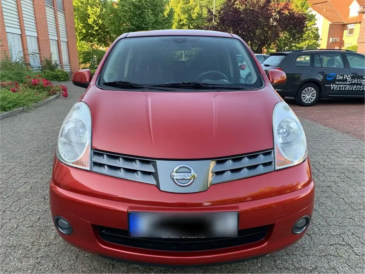 Gebraucht Nissan Note 88 PS (64 kW) 2008 Rot Kleinwagen