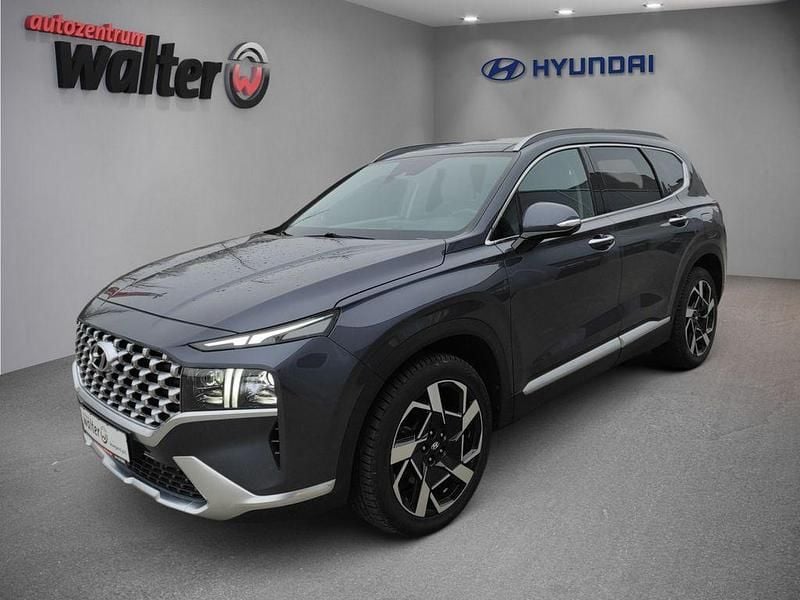 Gebraucht Hyundai Santa Fe Comfort 201 PS (147 kW) 2021 Lagoon blue / mic SUV