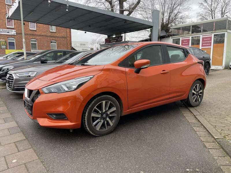 Orange (pm) Gebraucht 2017 Nissan Micra Acenta Kleinwagen | 9.500 € (Guter Preis) - Bild 1/4