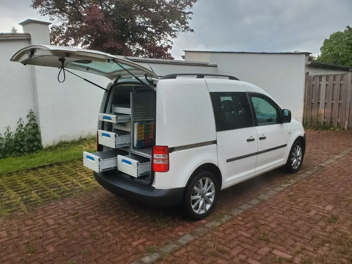 Gebraucht VW Caddy 109 PS (80 kW) 2012 Weiß Van / Kleinbus