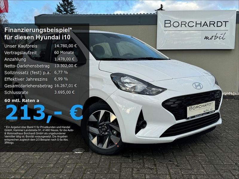 Atlas white / sol (weiss) Neu 2024 Hyundai i10 Trend Kleinwagen | 14.780 € (Guter Preis) - Bild 1/4