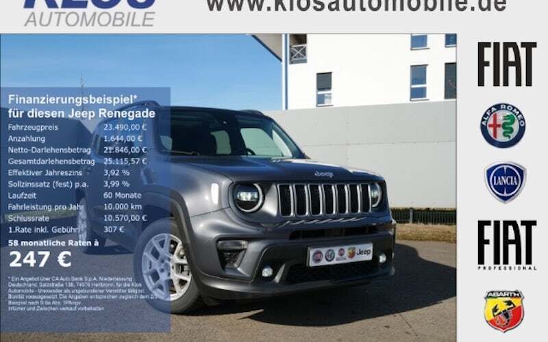 Grau Gebraucht 2024 Jeep Renegade Limited SUV | 23.490 € (Superpreis) - Bild 1/4