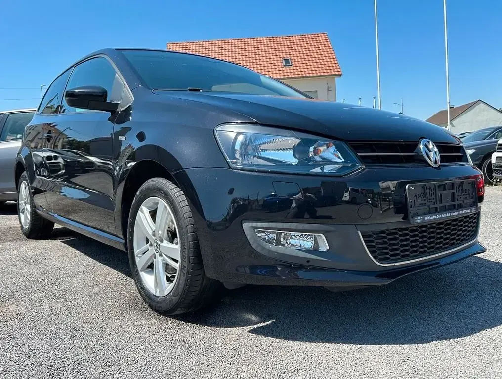 Gebraucht VW Polo Match 90 PS (66 kW) 2012 Schwarz Kleinwagen
